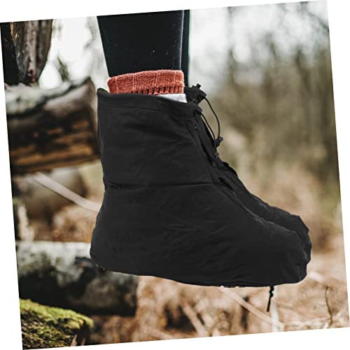 Cubrezapatos impermeables Anneome en PVC color negro talla 27.8X18CM para mujer miniatura 5