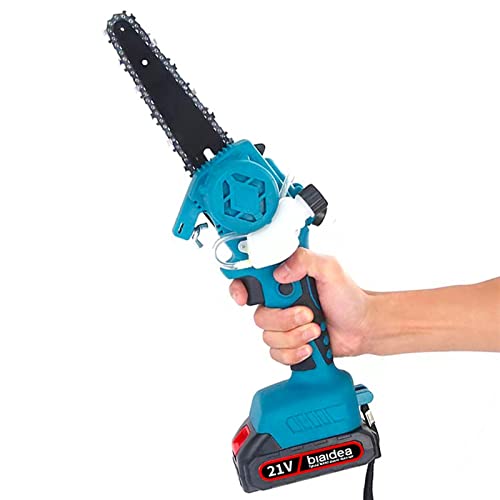 Mini motosierra, Sierra eléctrica sin escobillas de 1800W con engrasador, sierra de madera de poda portátil inalámbrica, Mini motosierra, herramientas eléctricas de jardín, batería de iones de litio 1