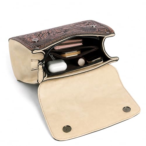 Image of EXOTIC Premium Vintage Embossed Floral Flap Desing Sling Bag For Women