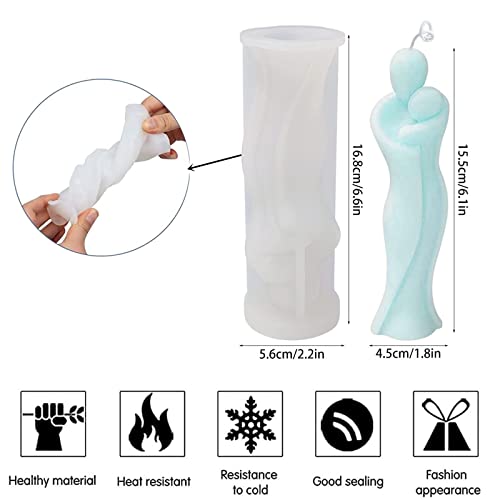 TROYSINC Körper Kerzen silikonformen,3D-Mutter-Liebe-Körperform,Abstrakt DIY Körper Art Kerzenform,DIY Handgemachte… - Image 6
