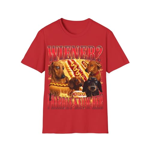 T-shirt Hot Dog Teckel Humour : t-shirt graphique original pour homme et femme