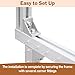 tonchean Tufting Frame for Rug Making 35.5x35.5 Inch Metal Rug Tufting Kit Tufting Supplies Carpet Making Kit Tufting Cloth Stand for Rug Making
