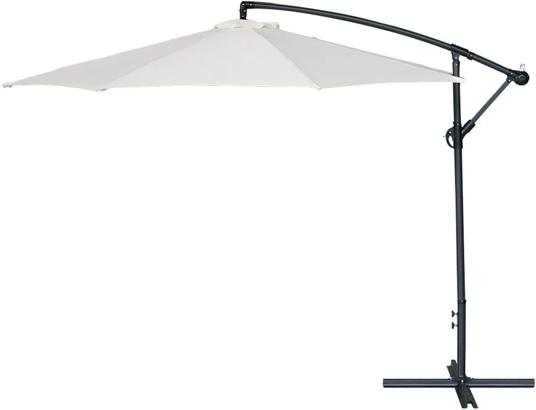 Parasol Tarasowy Parasol Plażowy Obracany O 360 Stopni, Wspornikowy, Wiszący Ogrodowy Z Bardzo Dużym Baldachimem Na Zewnątrz Zewnątrz