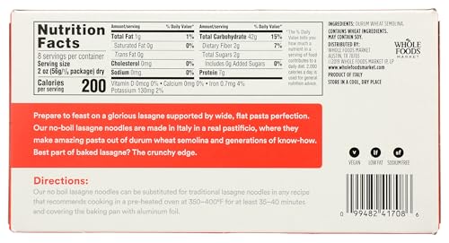 Image of 365 by Whole Foods Market No Boil Lasagne, 16 OZ