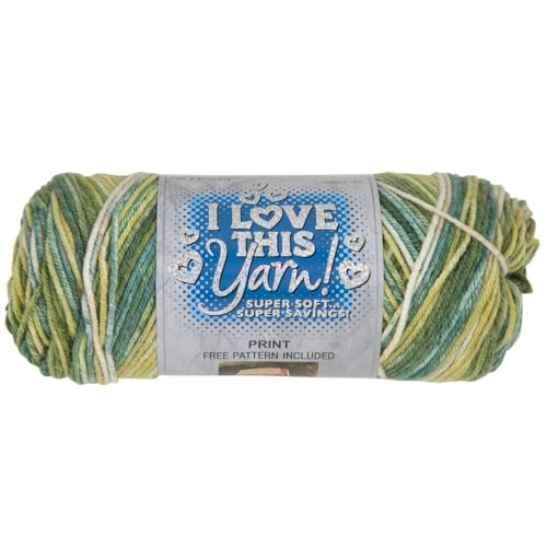 Image of Hobby Lobby Print I Love This Yarn, 490 Spring Green, Set of 2 | 4 Medium Weight, 252 Yards Per Skein