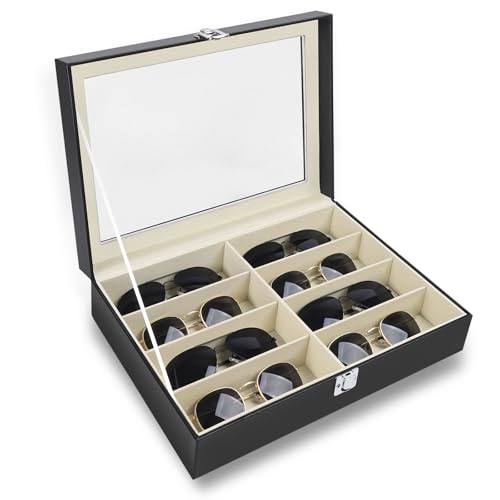 Image of Travel Sunglasses Organizer, Sunglasses Travel Case for Multiple Pairs, Multiple Glasses Travel Case for Women, Men