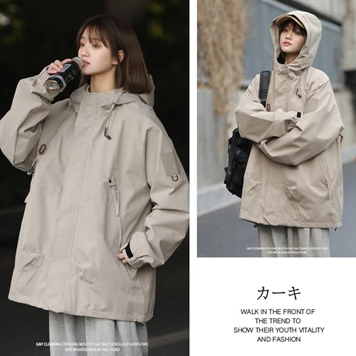 Kayiyasu レディースウインドブレーカーカーキS