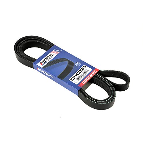 Image of MOCA 6PK2565 EPDM Serpentine Belt for 03-05 Ford Explorer & Mercury Mountaineer 4.6L & 08-11 Mitsubishi Lancer 2.0L 2.4L & 95-00 Chevrolet K2500 6.5L