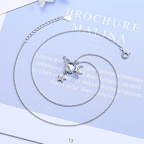 Collier pendentif planet moon femmes le cadeau de mariage idéal