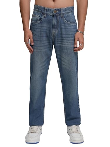 Image of Highlander Men's Straight Fit Jeans | Stretchable | Everyday Comfort & Style| Jeans for Man