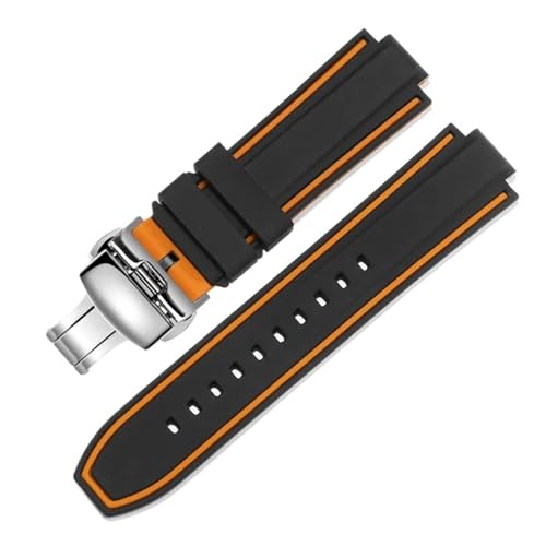 Casio GST-B400 B200 �|�̖`���S ���N�� ���o�[�V���R���E�H�b�`�X�g���b�v �A�N�Z�T���[14 16mm�ƌ݊�������(Orange-Steel-B1,16x24mm)