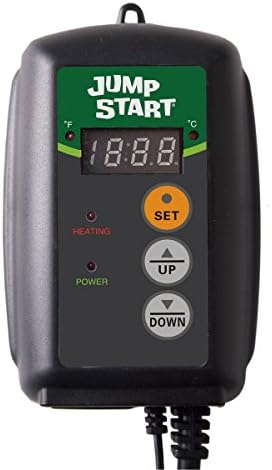 Seedling Heat Mat Hydrofarm - Which One Will Transform Your Garden? 5 JumpStart by Hydrofarm Digital Thermostat Controller for Heat Mats, MTPRTC, Water Resistant Probe, Celcius or Farenheit Read-Out, 6