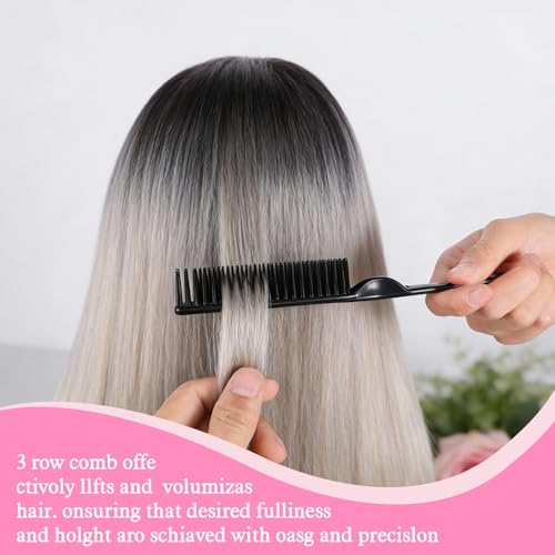 Set de 4 peines para cabello rizado y desenredar JJUNW miniatura 6