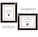 Golden State Art, 8x10 Document Frame for 6x8 Diploma/Certificate/Picture, Black Gold & Burgundy Color. Includes Double Mat, Real Glass (White Over Gold Double Mat)