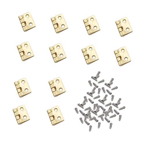 Homoyoyo 12 Piezas Mini Adornos De Casa Bisagra De Puerta De Resorte Platos Juguete Herrajes Para Casa De Muñecas Accesorios Para El Hogar Puertas Pvc Mini Bisagras Decorativas Tornillo