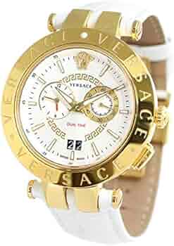 Amazon.co.jp: [ヴェルサーチ] VERSACE Vレース デュアルタイム 46mm ...