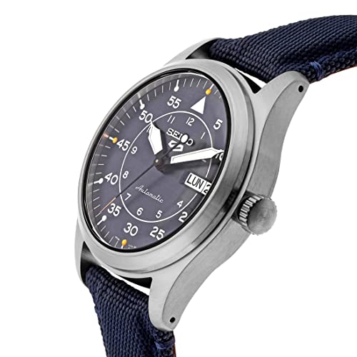 Seiko Leather New 5 Sports Analog Blue Dial Men Watch-Srph31K1, Bandcolor-Blue - Image 2
