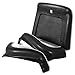 HECASA Bucket Seat Backs & Aprons Compatible with 1969-1972 Chevrolet Chevelle/Malibu/El Camino/Nova/Impala/Caprice/Bel Air/Pontiac GTO GM Cars Seat Backs & Side Kit 6PC PP Plastic Black