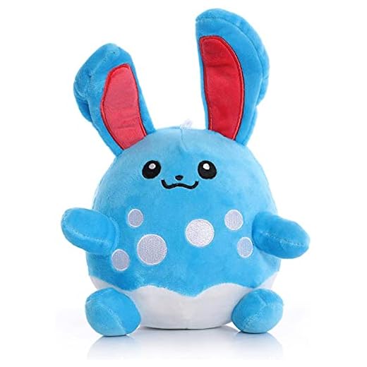 Anime Pokemon plysch Azumarill, Kawaii plysch gosedjur mjuk docka, födelsedagspresent för barn 30 cm