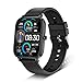Smartwatch, Dbasne Fitness Tracker Damen Herren Uhr 1.69" Smart Watch mit Blutdruckmessung Fitness Armbanduhr mit Pulsuhr Schlafmonitor IP68 Wasserdicht Sportuhr Schrittzähler für Android iOS Schwarz