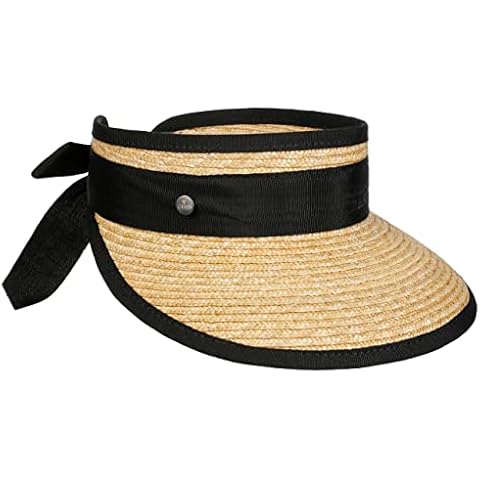 Lierys Visera de Paja Twotone Mujer/Hombre - Made in Italy Natural-Negro Cover