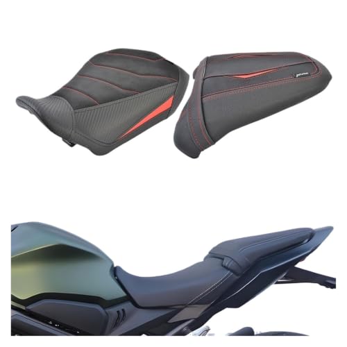 Cojín trasero y delantero CBR650R acabado premium con base reforzada para moto CB650R 2