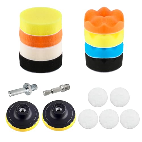 88-teiliges Polier-Set Mit 80mm Aufsatz – Alles Für Lack, Scheinwerfer & Mehr! Perfekt Für Akkuschrauber & Winkelschleifer