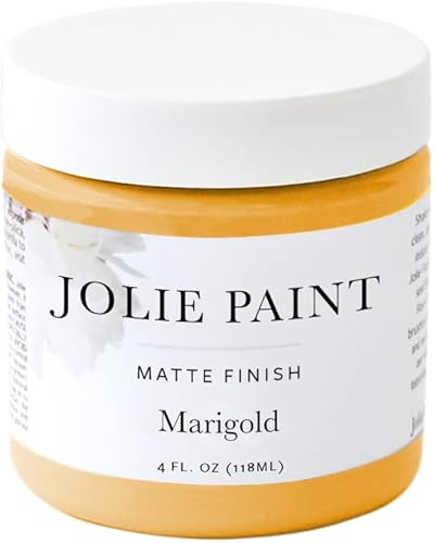 Pintura Jolie Paint de acabado mate, para muebles, armarios, pisos, paredes, decoración del hogar y accesorios, a base de agua, no tóxica (4 onzas,
