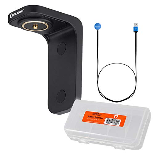 Olight L-Dock Magnetic Charging Kit for Olight S1R, S2R II, M2R, Seeker 2 Pro and More with LumenTac Battery Organizer