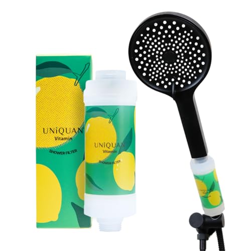Uniquan Vitamin-C-Duschfilter mit Aromatherapie, macht hartes Wasser weich, Entfernung von Chlor und Flurid, Haut- und Haarpflege, einfache Installation, universelle Passform, umweltfreundlich, Uniquan Vitamin-C-Duschfilter mit Aromatherapie, macht hartes Wasser weich, Entfernung von Chlor und Flurid, Haut- und Haarpflege, einfache Installation, universelle Passform, umweltfreundlich,