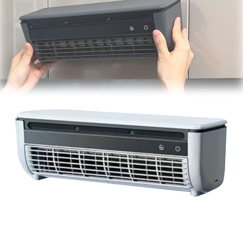 Wireless Charging Air Conditioner Fan Portable, 2025 New Wall Air Conditioner Cooling Mist Fan, No Drilling Kitchen Bedroom Wall Mounted Fans,10s Instant Cooling 6000mAh Easy to Install (WHITE)