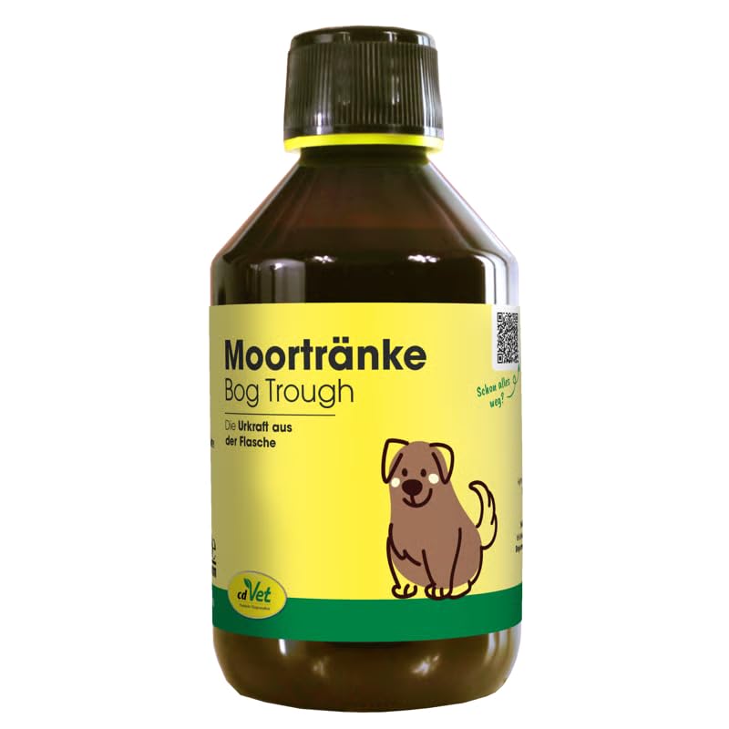 cdVet Moortränke 250 ml | Reines Naturmoor für Hunde und Katzen - organische Substanz aus Urpflanzen