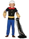 Disfraz marino Popeye Garçon Disfraz de Marinero Popeye para niño - 4-6 años