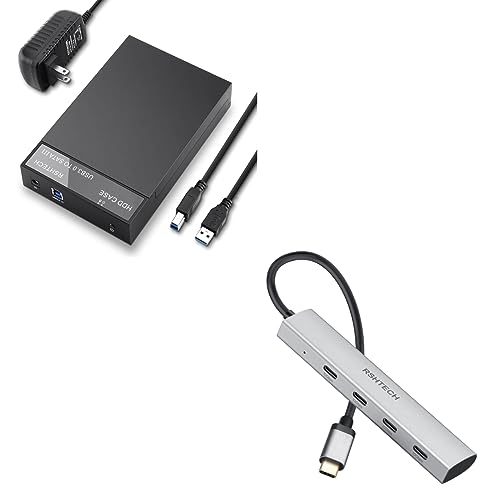 Caja externa USB 3.0 a SATA para disco 3.5" RSHTECH miniatura 1