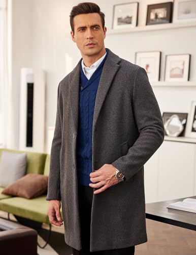 Pull col châle ajusté COOFANDY contre le froid sans encombrement