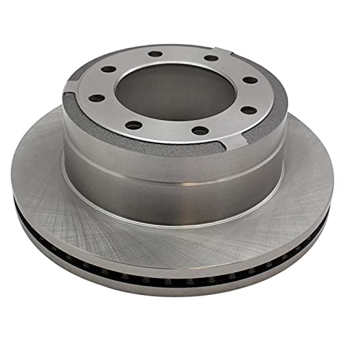 Image of TRQ Rear Brake Pad & Rotor Kit Ceramic Compatible with 2013-2019 Ford F-250 Super Duty F-350 Super Duty