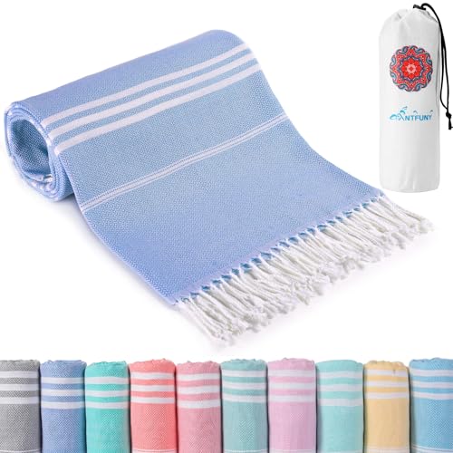 Antfuny Beach Towels Bundle with Sand Remover