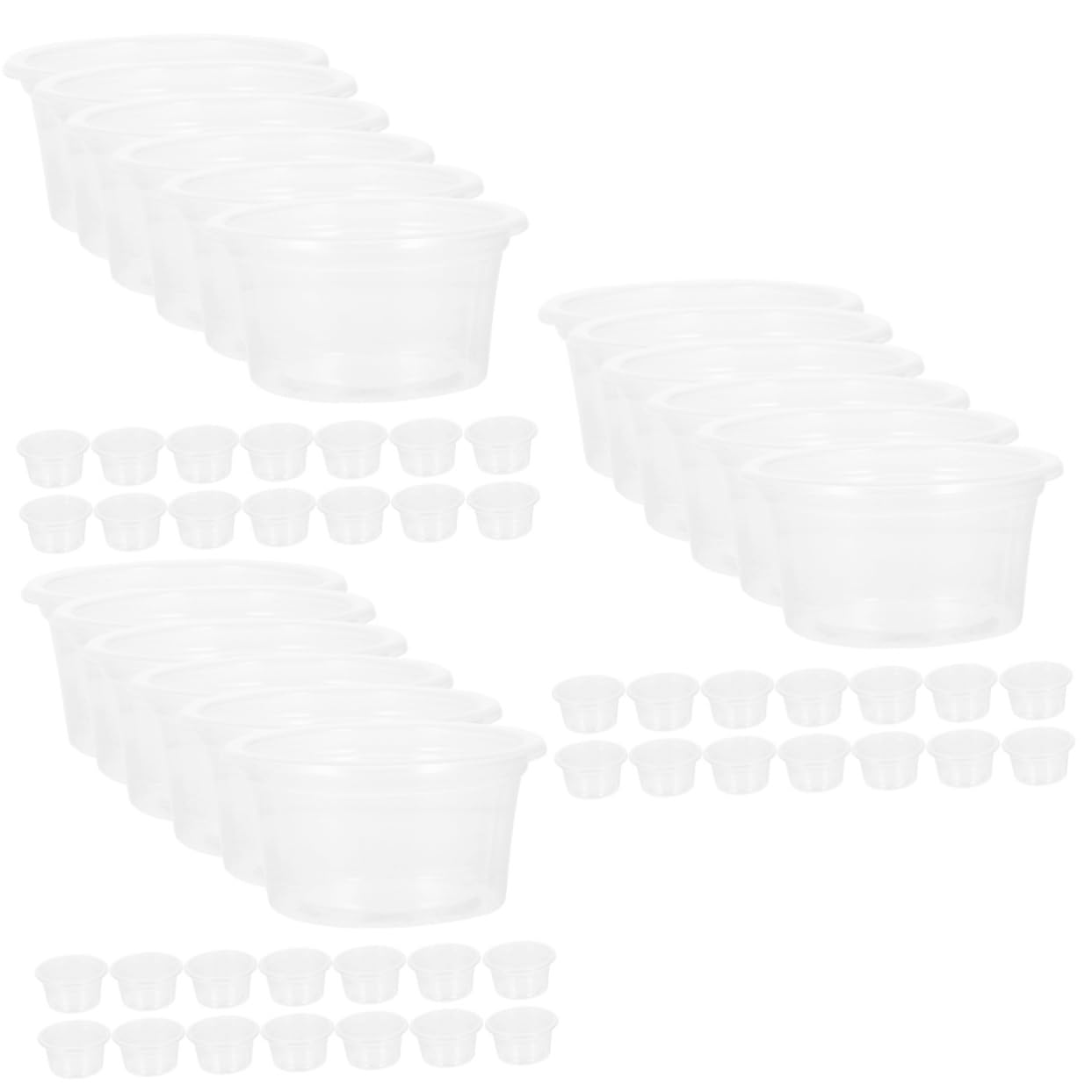 Angoily 60pcs Household Reptile Dishes Multi-function Reptile Food Cups for Lizard Compact Dish for Tank Accessory Wear Resistant Water for Daily Use