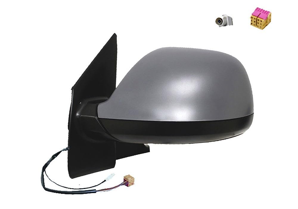ALKAR 9241928 Espejo retrovisor calefactable con antena asférico izquierda Compatible con VW Multivan T5 7HM, 7HN, 7HF, 7EF, 7EM, 7EN Transporter T5 Furgoneta 7HA, 7HH, 7EA, 7EH