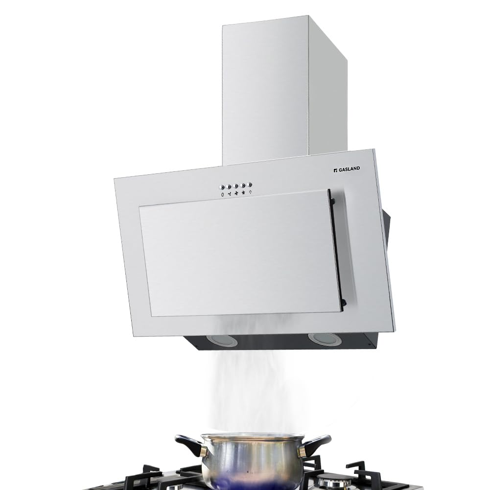 GASLAND AR60SP Headroom Cooker Hood 350 m³/h, 60 cm Wall Mounted Wall Hood Wall Extractor Hood 3 Stage Extractor Hood with Aluminium Grease Filter Stainless Steel