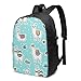 Produktbild XCNGG Lama Travel Laptop Rucksack College School Tasche Lässiger Tagesrucksack mit USB-Ladeanschluss