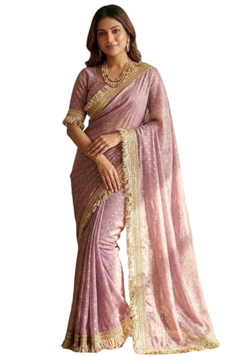 SGF11 Women's Tissue Pure Soft Silk Saree With Blouse Piece product image 3