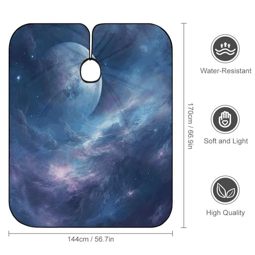 Capa de Barbero Nebula And Moon para Corte de Cabello miniatura 2