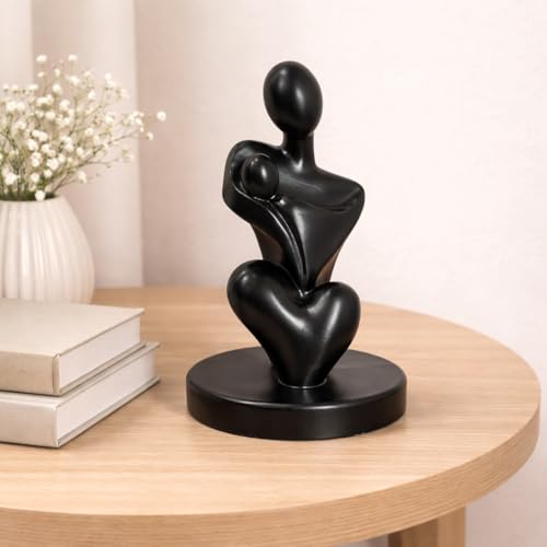 Image of CraftVatika Mother Hugging Baby Figurine, Mother Baby Statue Showpiece Gift, motherr Child Statue, Home Decor Items, House Warming Gifts Mother's Day, Baby Shower Gifts for Mom to be
