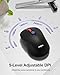 wegear USB Mouse Wireless, 2.4G Cordless Computer Mouse with 6 Buttons, 5-Level Adjustable 4000 DPI, Ergonomic Portable Optical Computer Mice for Laptop, PC, Mac, iPad, 24-Month Battery Life (Black)