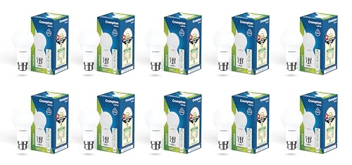 Image of Crompton Param LED Bulb | 12W | Cool Day Light | B22 Base | 180 Degree Coverage | 4kV Surge Protection | 440V High Voltage Protection | Pack of 10