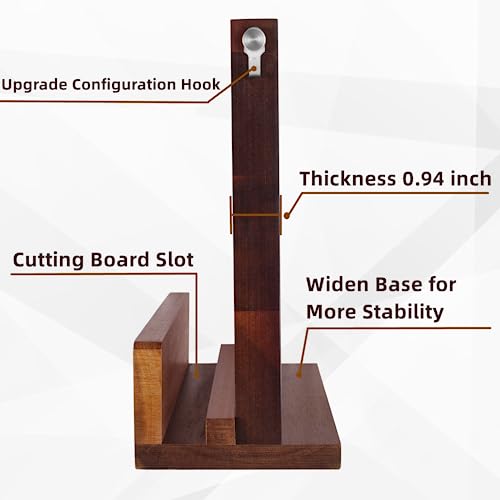 Kitchen Magnetic Knife Block With 2 Hooks & Cutting Board Notche Store Grinding Rods And Planers Equipped With, Double Sided Magnetic Stand Multifunctional Knife Holder #TOP3