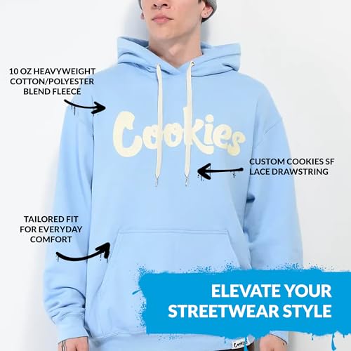 COOKIES Original Logo V2 Men's Pullover Hoodie – Soft Fleece Hoodies for Men's Casual Wear – Warm & Comfortable Casual Outfit2