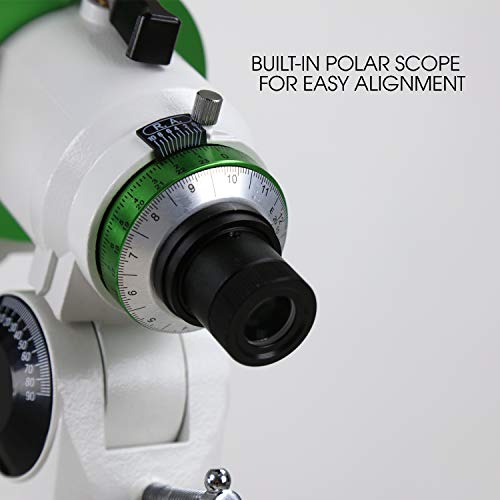 Image of Sky Watcher EQM-35 - Fully Computerized GoTo German Equatorial Telescope Mount - Belt-driven, Astrophotography ready, Computerized Hand Controller with 42,900+ Celestial Object Database,White