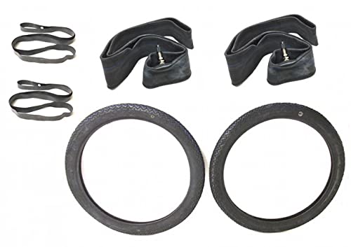 Streetparts24 Reifen Set 2.00-17 Zoll 2 x 17 passend für Honda Camino PA 50 M Mofa Moped Mokick